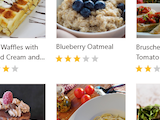 The recipes list - organize them into categories and search by name, source, or ingredient.
